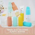 Travel Silicone Leak Proof Bottle Cap Strong Elastic Sealing Leak Proof,  Reusable Travel Leak-proof Elastic Bottle Covers. 