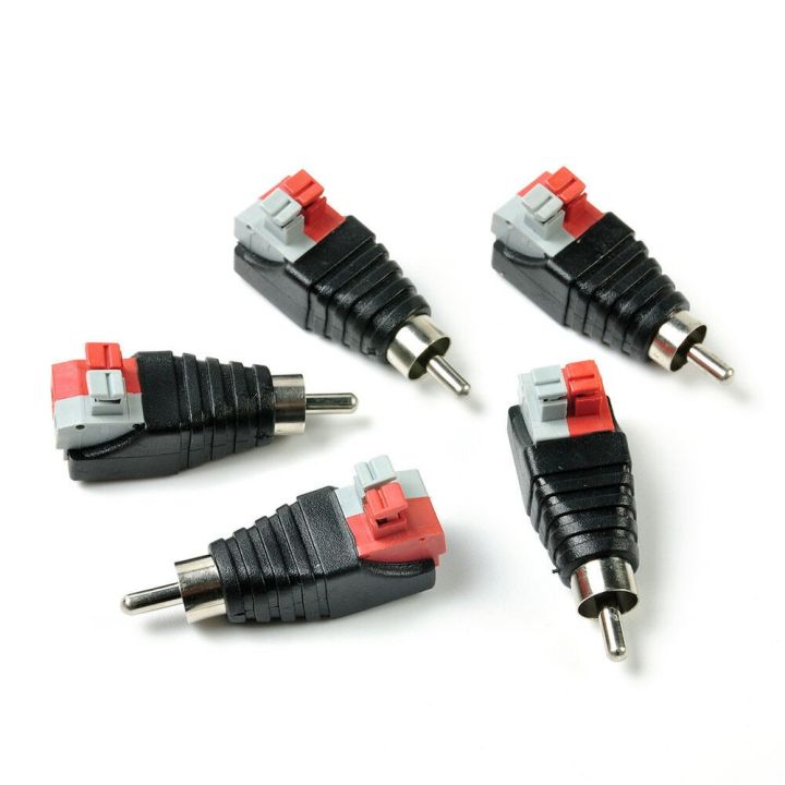 2PCS%20High%20Quality%20Speaker%20Wire%20A/V%20Cable%20To%20Audio%20Male%20RCA%20Connector%20Adapter%20Jack%20Press%20Plug%20To%20Audio%20Mono%20Channel%20Plug%20-%20Image%205