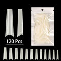 Transparent Stiletto Fake Nail Tips Acrylic Ballerina Nail Tips Long Shape Half Cover Coffin Professional False Art Nails. 