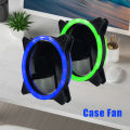 12V 120mm Silent Computer Cooling PC Case Fan Dual Halo Colors Fan Mute and Large Air Volume. 