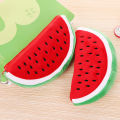 Watermelon Pencil Case Cute Fruit Kawaii Plush Large Capacity Pencil Bag Cosmetics Case For Kids Gift School Suppli Stationery. 