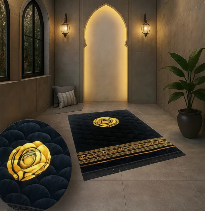 "Orthopedic%20Fomic%20Prayer%20Mat%20%7C%20Comfortable%20&%20Soft%20Janamaz%20%7C%20Thick%20Foam%20Namaz%20Carpet%20for%20Knee%20&%20Back%20Support"%20-%20Image%204