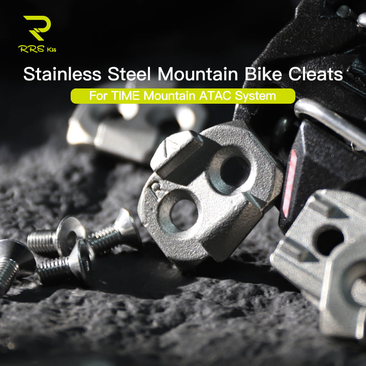 RRSKIT%20Mountain%20Bicycle%20Lock%20Pads%20For%20Time%20Mountain%20Bike%20Self-Locking%20Pedal%20ATAC%20System%20Stainless%20Steel%20Mountain%20Bike%20Cleats%20-%20Image%202