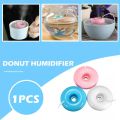 Mini Donut Negative Ion Humidifier USB Round Household Air Purifier for Home Office Desktop Donut Steam Diffuser Mini Sprayer.