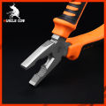 Muscle cow mechanic pliers lizard nose pliers 8 inch combination pliers alligator nose pliers wire cutting cream lizard nose cream pointed mouth. 