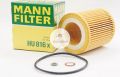 BMW engine oil filter MANN-FILTER hu816x 1 gasoline N52 N54 N20 E60 E90 E65 E66 F10 F30 F02 E70 E83 E84. 