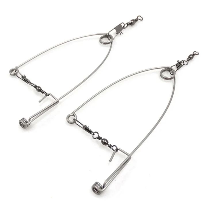 FLYSAND Automatic Fishing Hook Trigger Lazy Stainless Steel Spring ...