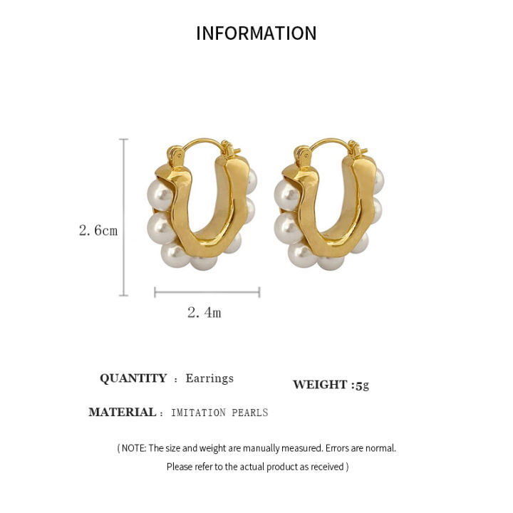 Stylish%20U-shaped%20Hoop%20Earrings%20Golden%20Elegant%20Imitation%20Pearl%20Earrings%20Wedding%20Party%20Luxury%20Accessories%20Women's%20%20K-%20-%20Image%206