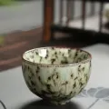 Ceramic Teacup 60ML Chinese Style Tea Cup Mini Tea Set Kitchen Dining Bar Espresso Coffee Cups Household Office Cup Tableware. 