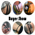 Simple Cross Beaded Bracelet Men Apparel Accessories 4mm Natural Lava Howlite Stone Braslet Amulet Casual Homme Jewelry Pulseira. 