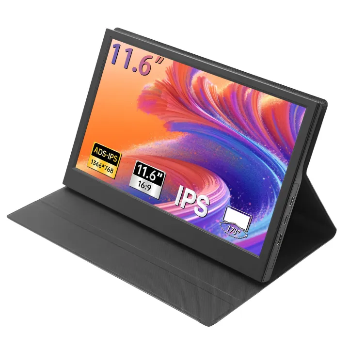 11 Inches Monitor 11.6 Inch Portable Monitor 1366*768 Full HD IPS Second Monitor for ...