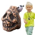 Death Whistle Screaming Whistle Instrument Skull Retro Aztec Death Halloween Loudest Whistle Outdoor Camping Emergency Whistle. 