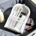 EVA Mesh Travel Toiletry Bag Stand‑up Cosmetic Organizer Bag Portable Transparent Mesh Makeup Zipper Bag for Women Daily Use.