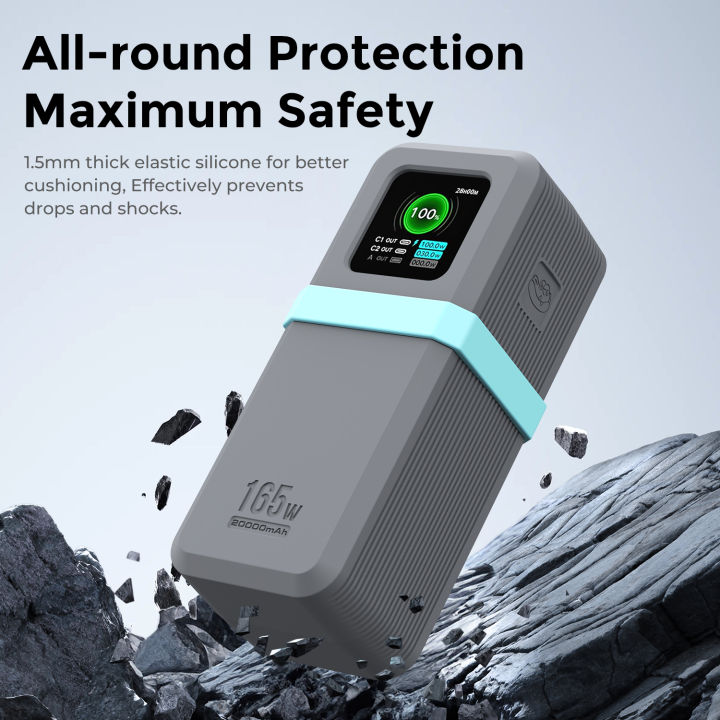 SIKAI%20Silicone%20Case%20for%20UGREEN%20Nexode%20Pro%20165W%20Power%20Bank%2020000mAh,%20Shockproof%20Cover%20with%20Precise%20Cutouts%20-%20Image%202