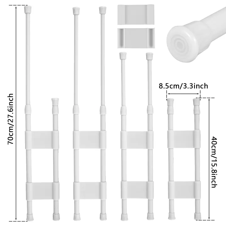 4Pcs%2015.8-27.6inch%20RV%20Refrigerator%20Stabilizers%20Bar%20Adjustable%20Spring%20Tension%20Fridge%20Rod%20Metal%20Refrigerator%20Closet%20Accessories%20-%20Image%204