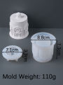 Building Storage Jar Silicone Mold with Lid 3D Concrete Casting Mold DIY Candle Holder Flower Pot Making Supplies Craft Mold. 