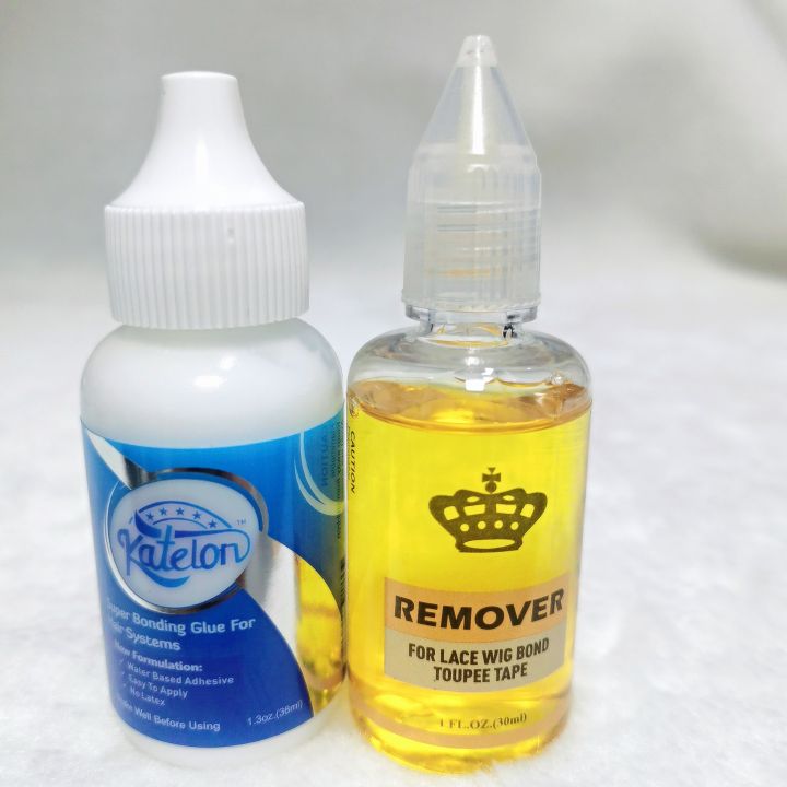 Super Bonding Glue For Hair systems and Remover For Lace Wig Bond Toupee Tape For Wig Glue Clear Liquid Remover For Double Side