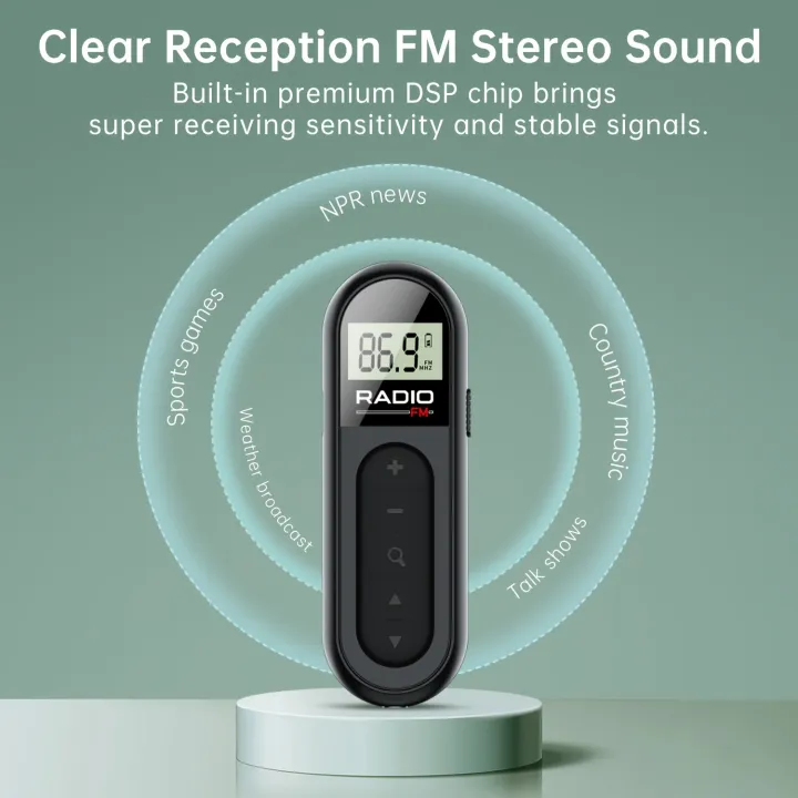 %5BMini%20Portable%20FM%20Radio%5D%20Rechargeable%20Mini%20Portable%20FM%20Radio%20with%20Clip%20-%20Suitable%20for%20Meetings,%20Tours-%20Comes%20with%20Earphones%20-%20Image%205