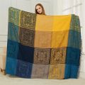 Large Boho Plaid Blanket Romantic Bohemian Chenille Throw Jacquard Gaint Couch Cover Plaid Tassels Decorative Sofa Chair Blanket. 