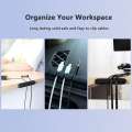 Flexible USB cable organizer cable Winder management clip holder for mouse keyboard earphone. 