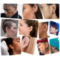 1 Pair Hypoallergenic Unisex Surgical Stainless Steel Small Cartilage Helix Hole Piercing Hoop Earrings Set for Men Women. 
