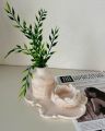 Home decorative vase combo set with oval tray | small lotus coasters | without flower. 