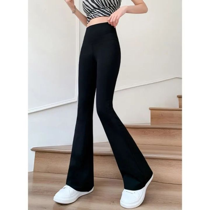 High%20Waisted%20Flared%20Leggings%20Tummy%20Control%20Flared%20Trousers%20Yoga%20Pants%20For%20Women%20-%20Image%202