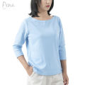 Pena house three-quarter sleeve basic T-shirt pstl001. 