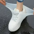 1Pair Durable Silicone Shoe Covers Waterproof Reusable Non-Slip Rain Protectors for Men Women Easy to Clean Elastic Outdoor Gear. 