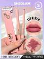 SHEGLAM Soo Lippy Lip Liner Mojave Creamy Matte Lip Liner Pencil High Pigment Lip Liner. 