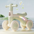 Baby Glider Bike Four-Wheel Toddler Walker Silent Wheels Anti-Tipping Children Balance Training Exercise Mini Ride-On Toys . 