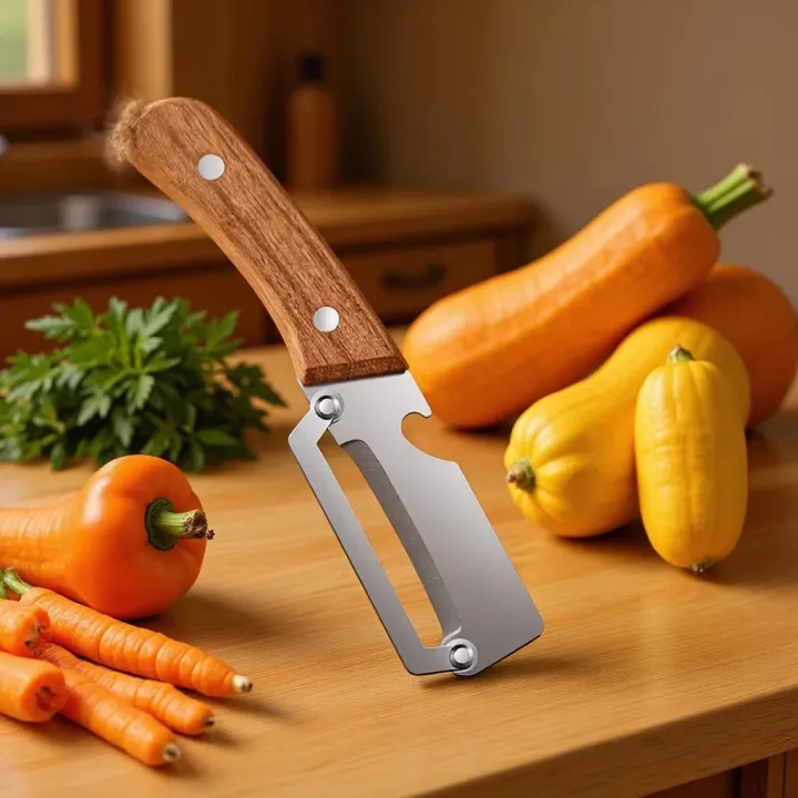 1/2/3/5pcs%20Stainless%20Steel%20Peeler%20Oak%20Wooden%20Handle%20For%20Peeling%20And%20Slicing%20Fruits%20And%20Vegetables%20Durable%20And%20Smooth%20Operation%20-%20Image%202