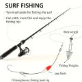 12pcsFishing Hook Rigs,Steel Leaders Long Shank Hook for Surf Fishing,Black Leader Wire O'shaughnessy Forged Hook for Freshwater. 