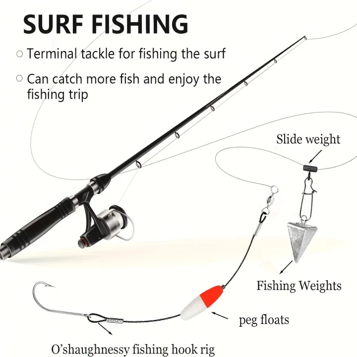 12pcsFishing%20Hook%20Rigs,Steel%20Leaders%20Long%20Shank%20Hook%20for%20Surf%20Fishing,Black%20Leader%20Wire%20O'shaughnessy%20Forged%20Hook%20for%20Freshwater%20-%20Image%205
