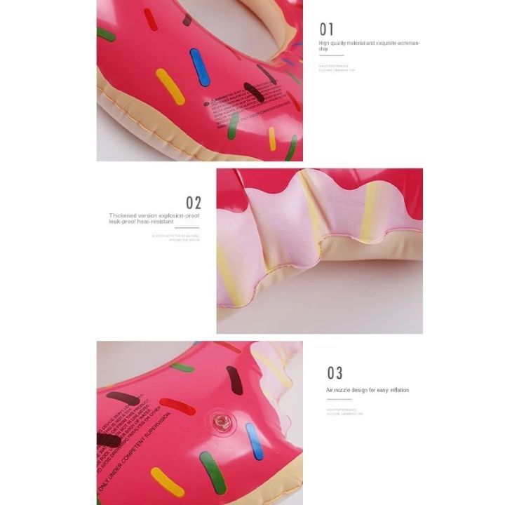 60%20cmPool%20Set%20Inflatable%20Donut%20Ring%20Swimming%20Float%20Raft%20Pool%20Beach%20-%20Image%204