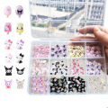 120PCS/70PCS Kawaii Sanrio Mini Nail Art Accessories Stickers HelloKitty DIY Phone Case Hairpin Nail Decoration Charms Craft Y2K. 