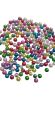 pack of 30 multicolor half cut pearl with double holes for diy jewelry or clothes. 