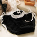 Japanese Panty Black Panties Women's Underwear Sexy Lace Panties Girls' Tie Bow Briefs Low Waist Comfort Underpants Lingerie. 