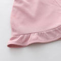 Summer fashion striped romper pants and short-sleeved shorts set for female infants and toddlers. 
