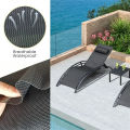 Teslin Mesh Fabric For Diy Office Chair Recliner Beach Lounge Chair Placemat PVC Outdoor Waterproof Mesh Fabric Black. 