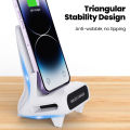 15W Portable Mini Chair Wireless Charger Stand Desktop Super Fast charging With Speaker function Universal Mobile Phone stand.