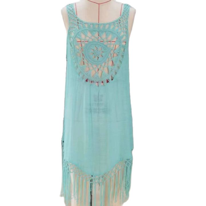 CROCHET%20BIKINI-Women's%20Beach%20Dress,%20Swimsuit%20Cover-Ups,%20Beachwear,%20Beige%20Dresses%20Suit,%20Swim%20Cape%20for%20Women,%20Summer%20-%20Image%207