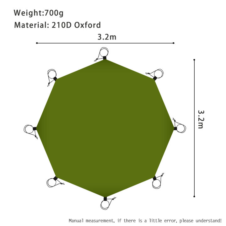 4x4%20Waterproof%20Camping%20Groundsheet%20Large%20Picnic%20Mat%203x3%20Tent%20Ground%20Sheet%20Octagonal%20Footprint%20Hexagonal%20Big%20Ground%20Cloth%20-%20Image%208