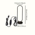1PC Oval LED Table Lamp, Modern Warm White Night Light, Decorative Desk Lamp for Bedroom, Closet, Vanity, Home Decor. 