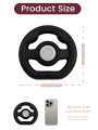 Stroller Steering Wheel with Honk Sound & 360° Rotation, Baby Travel Toy to Calm Fussy Riders.