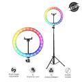 MJ26 Ring Light RGB (Red,Green,Blue) With 7 inch Tripod Stand. 