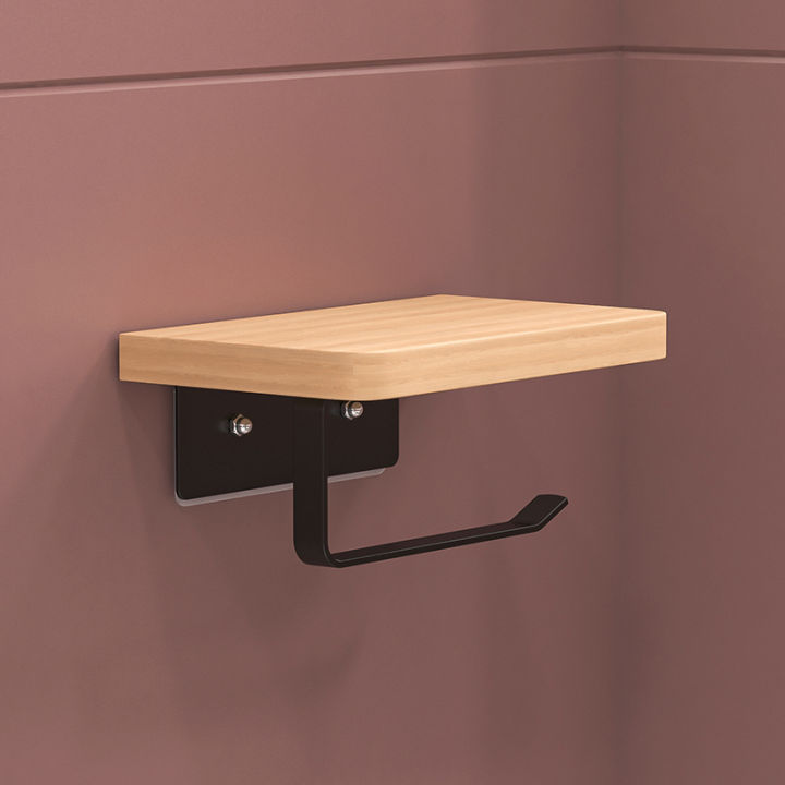 Creative%20solid%20wood%20tissue%20holder%20for%20bathroom%20storage,%20wall%20mounted%20toilet,%20hotel%20non%20perforated%20mobile%20phone%20roll%20paper%20holder%20-%20Image%206