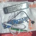 Universal LCD TV Controller Driver Board + 1CH 6bit 40Pin LVDS Cable + 7 IR Key Board Combo for 1366x768 Pixel Panel Replace T.V56 DS-V59.