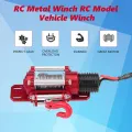 1/10 Scale RC Model Vehicle Crawler Car Accessory Metal Winch With Remote Controller RC Car Winch RC Crawler Winch RC Accessory. 