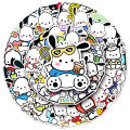 10/30/50pcs Cute Pochacco Anime Stickers Sanrio Graffiti Sticker DIY Phone Skateboard Notebook Kawaii Cartoon Decal for Kids Toy. 